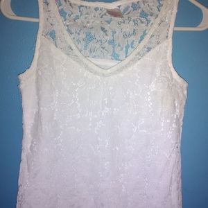 No Boundaries Lace Tank Size Small 3/5